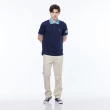 【NAUTICA】官方旗艦 男裝  亮色跳色領口短袖POLO衫(藍色)