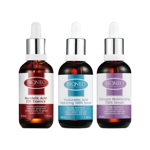 【Bioneo 德國百妮】玻尿酸 杏仁酸20% 膠原蛋白 精華液50ml(醫美術後可用暢銷精華)