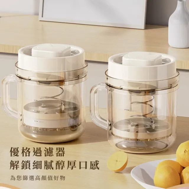 韓風透明分離式濃縮優格杯-附過濾袋3入(濾乳杯 乳清分離壺 優格壺 濾網組 早餐 冰箱 廚房)