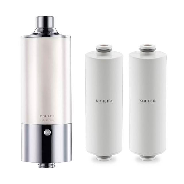 【KOHLER】Exhale沐浴軟水過濾器+濾芯2入組合(濾芯/過濾水)