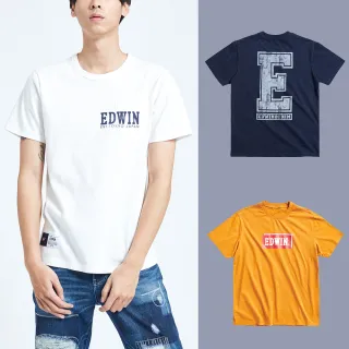 【EDWIN】MOMO限定 男女裝 休閒百搭短袖T恤(共13款)