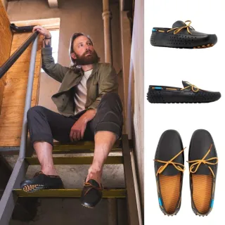 【People Footwear】加拿大休閒鞋 防水鞋 涼鞋 平底鞋 拖鞋(SENNA 辛那  極黑/ 橡膠色)