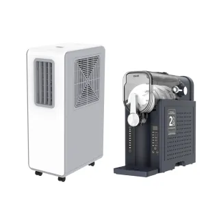 【DIKE】1+1超值組 冰風Pro多功能移動式水冷氣 移動式空調+冰沙機(HLE705+HKE430)