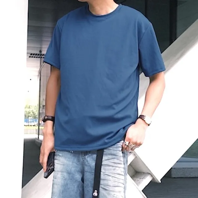 【AMERO】男女裝 3M吸濕速乾T恤(男女裝 圓領短袖T恤 3M吸濕速乾 素面 情侶裝)