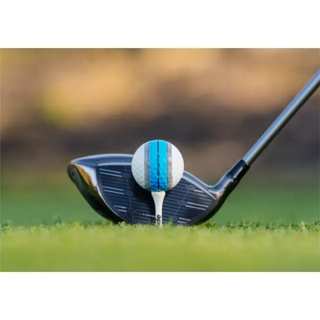 【TaylorMade】360度加強瞄準 Tour Response Stripe 高爾夫球 三層球(一次3盒 直接擁有多種顏色圈圈球)