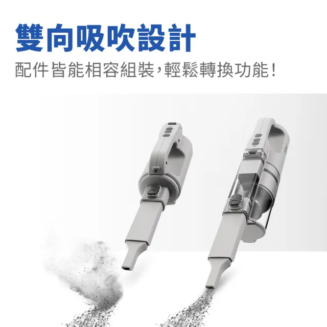 【TiDdi】雙氣旋除蟎吸塵器(S360)+贈5年抗敏濾網 30片