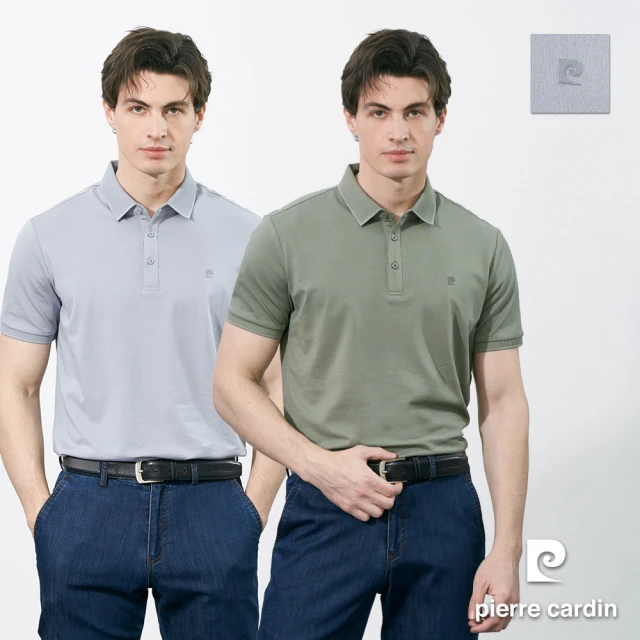 【pierre cardin 皮爾卡登】網路獨家 男款 休閒服飾百搭網眼透氣素色短袖POLO衫(多色任選)