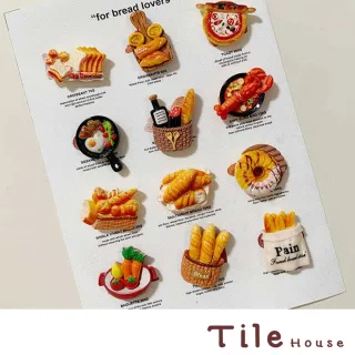 【Tile house】冰箱貼 冰箱磁鐵/可愛卡通食玩樹脂冰箱貼 冰箱磁鐵 仿真美食磁鐵(12款任選)