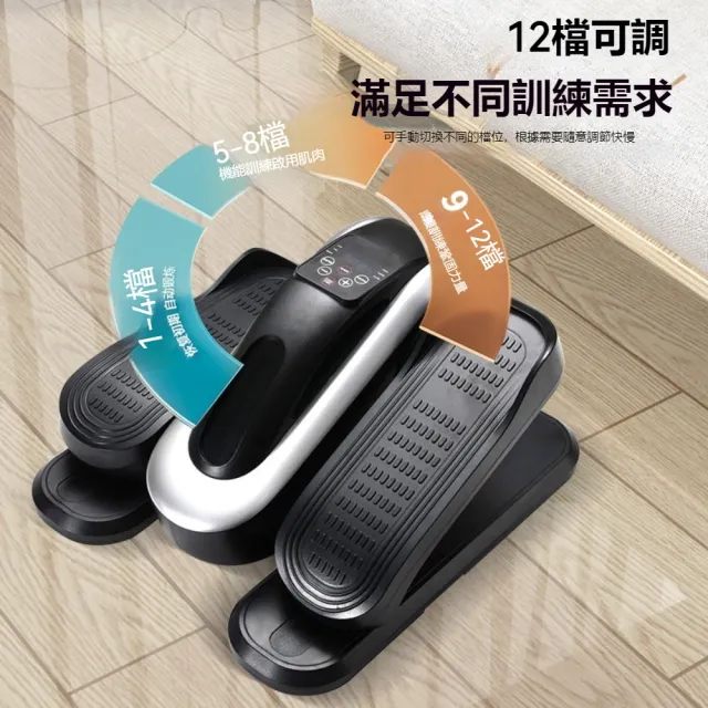 【宅造印象】免組裝電動橢圓機 液晶顯示觸屏 可調節 安全防滑(健走機 腳踏機 踩踏機 踏步機 康復機)