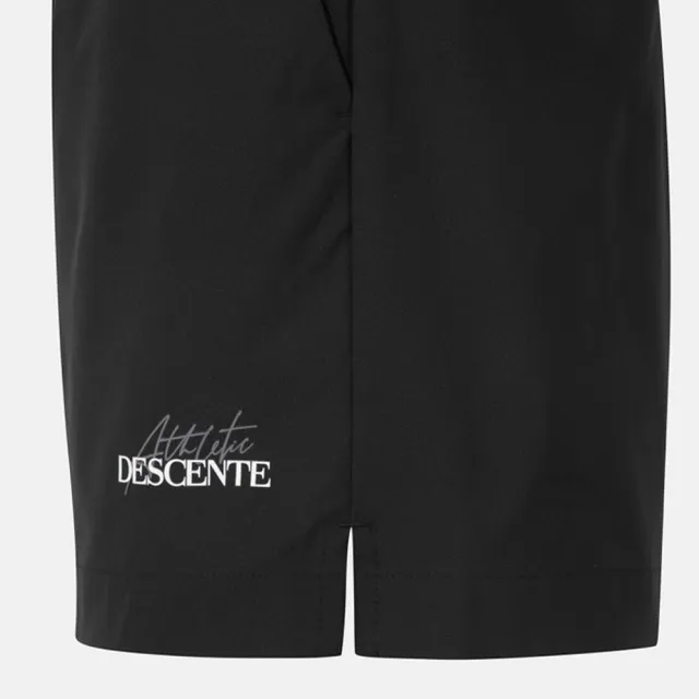 【DESCENTE】迪桑特 女士 彈性運動短褲(黑色)