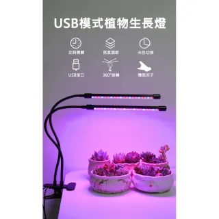 【ROYAL LIFE 皇室生活】LED可定時植物生長燈-四管(多肉植物燈/水草燈/花卉燈/夾燈/燈條/檯燈)