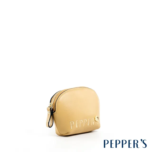 【PEPPER’S】交換禮物 DOT 真皮貝殼零錢包 - 檸檬黃/月光灰(真皮包包 零錢包 真皮)