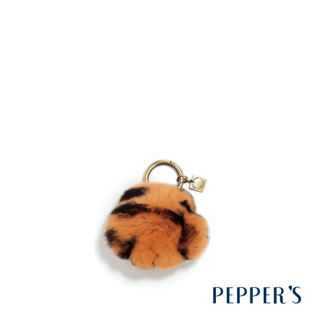 【PEPPER’S】交換禮物 FLUFFY 心型虎掌毛球掛飾 - 焦糖棕(掛飾 毛球掛飾 虎掌)
