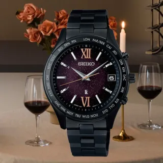 【SEIKO 精工】LUKIA 限量版燭光之夜 太陽能電波腕錶/38.4mm(SSVH037J/7B27-UAB0P)