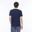 【NAUTICA】官方旗艦 男裝  撞色領口滾邊短袖POLO衫(深藍色)