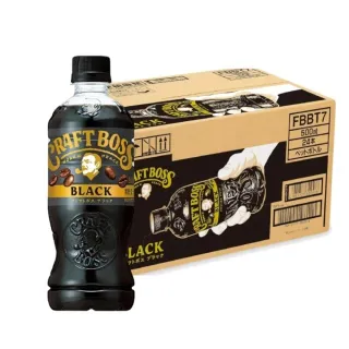 【BOSS】日本SUNTORY三多利 BOSS咖啡 無糖黑咖啡 500mlx24入 精品級咖啡/中元/普渡/拜拜