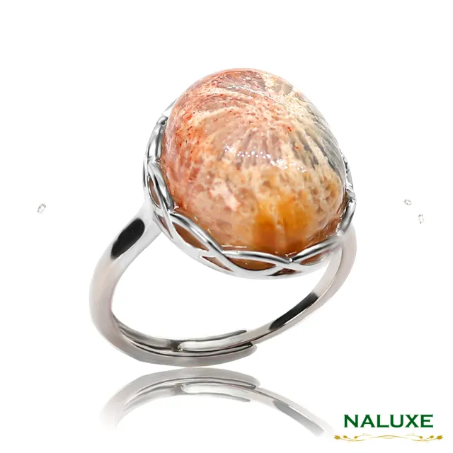 【Naluxe】珊瑚玉活動圍戒指(佛教七寶|有機寶石|安神助眠|舒壓水晶|穩定情緒|療癒情緒|情緒修復)