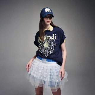 【MARDI MERCREDI】出清品 迷你網紗裙 白色 經典LOGO MINI SKIRT TULLE
