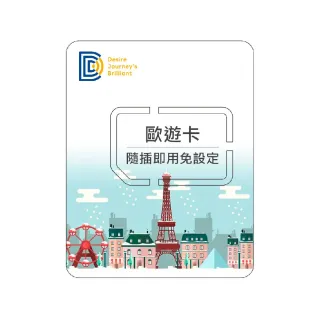 【DJB SIM】歐遊卡-歐洲34國網卡 8天每日1GB高速上網SIM卡(瑞士、土耳其適用)