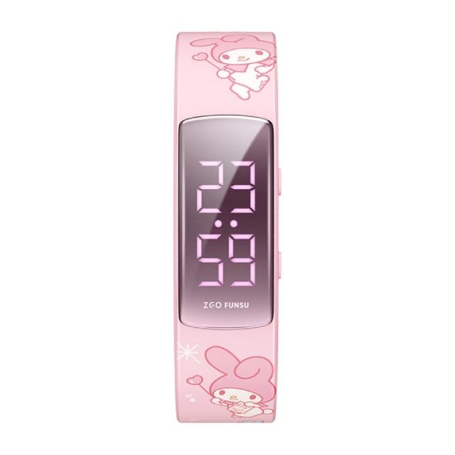 【SANRIO 三麗鷗】正版授權  運動防水電子錶 智能手環 酷洛米 美樂蒂 凱蒂貓 大耳狗手錶(兒童 學生 手錶)