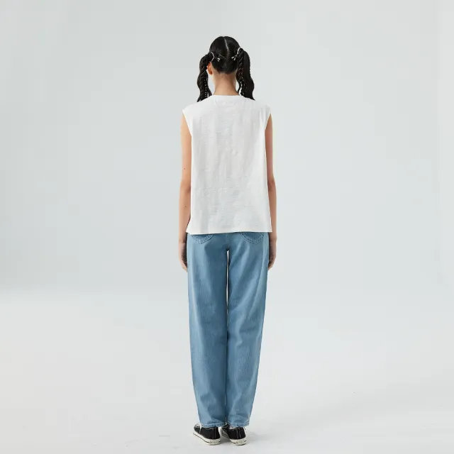 【Lee】女裝 無袖T恤 / 向日葵印花 背心 共2色 季節性版型(LB516006979 / LB516006K15)