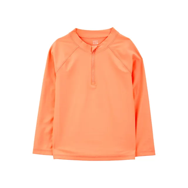 【Carter’s官方授權】UPF 50+ 橙色潮流大童長袖防曬泳衣(原廠公司貨 童裝 兒童泳衣 嬰兒泳裝 寶寶泳裝)