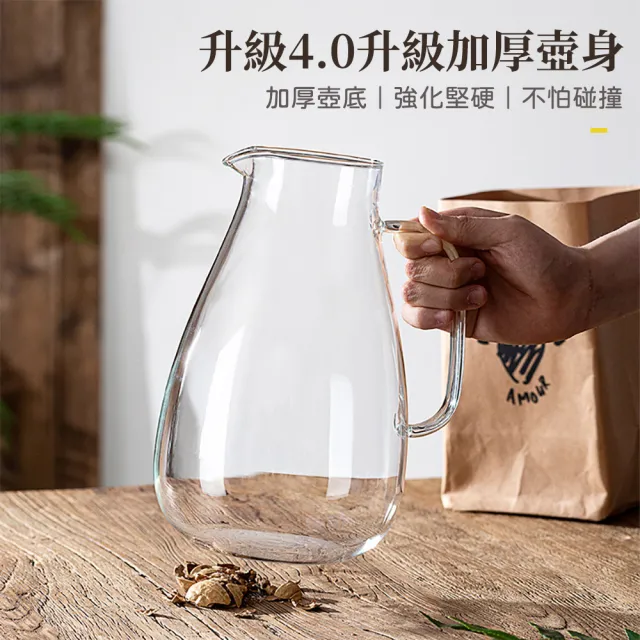 CS22】北歐大容量耐高溫玻璃冷水茶壺2700ml(茶壺壺) - momo購物網