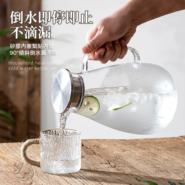 CS22】北歐大容量耐高溫玻璃冷水茶壺2700ml(茶壺壺) - momo購物網
