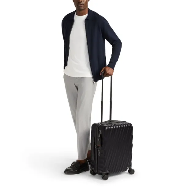 【TUMI】19 DEGREE 輕便公事包行李箱 - 黑色紋理(TUMI 官方旗艦店)