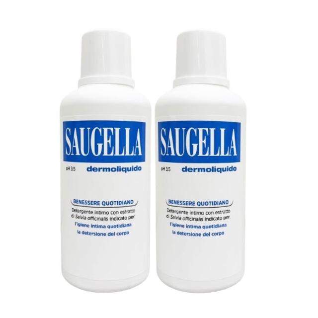 【SAUGELLA 賽吉兒】私密菁萃潔浴凝露_日用型500ml 兩件組(平行輸入)