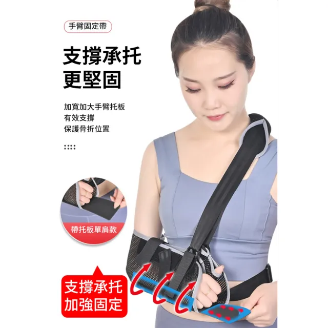 【YUNMI】手臂骨折關節脫位固定帶 前臂吊帶 肩頸腕托帶 手臂吊帶 固定護具