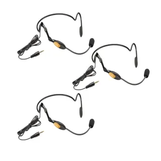 【CAROL 佳樂】頭戴式麥克風 音質清晰、配戴舒適穩固、表演/健身/瑜珈/舞蹈教學適用(MUD-806N 三入組)