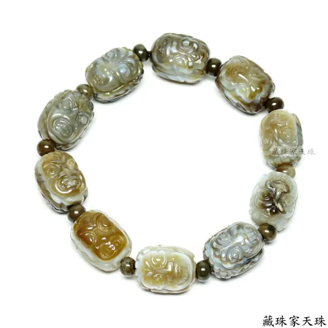 【藏珠家】精品不動明王天珠手鍊-1