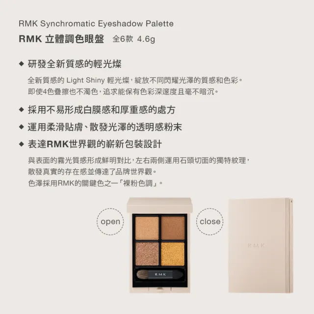 【RMK】立體調色眼盤 4.6g*(多色任選)