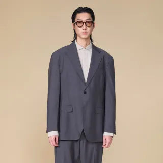 【ARVOpm】寬版落肩深灰色西裝外套00012504101(新品上市)