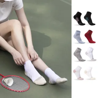 【蒂巴蕾】6雙組-石墨烯消臭氣墊襪 M號/L號-高原(毛巾底 運動襪 除臭襪 女 男 媽祖繞境 白襪子 競走)