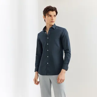 【G2000】斜紋長袖上班襯衫-荷蘭藍色(4112196278)