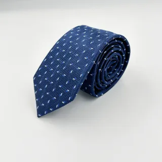 【G2000】絲質印花配襯領帶-荷蘭藍色(4610070078)
