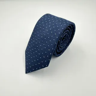 【G2000】絲質印花配襯領帶-荷蘭藍色(4610086078)