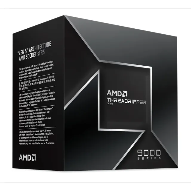 【AMD 超微】Ryzen Threadripper PRO 9995WX 96核心處理器(2.5GHz)