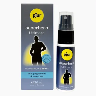 【情趣職人】pjur｜superhero Ultimate Spray｜超級英雄活力提升極致噴霧 極黑噴(性愛潤滑液 情趣潤滑液)