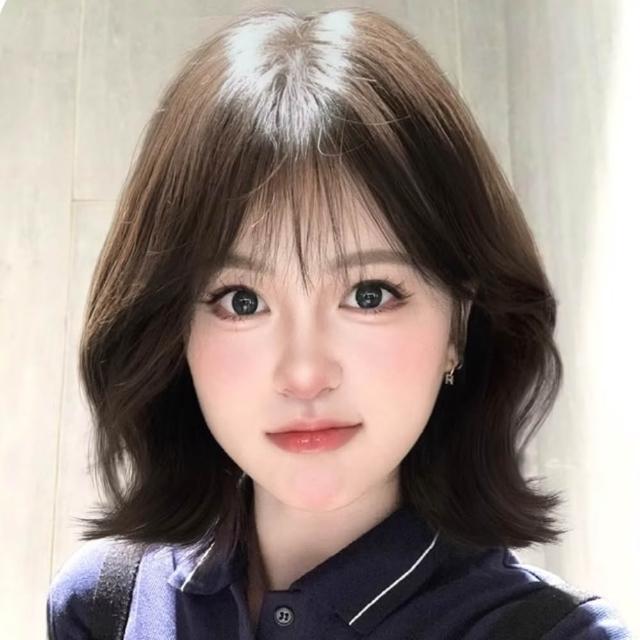 韓系隱形無痕Wendy短髮假髮(甜美 層次短髮 整頂假髮 內扣外翻 自然蓬鬆 修飾臉型)