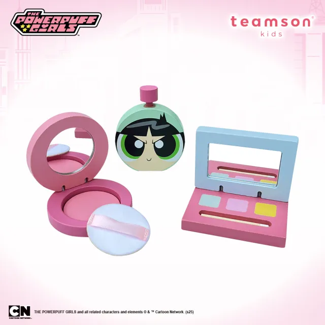 【Teamson】飛天小女警公主桌上型木製梳妝台組豪華版