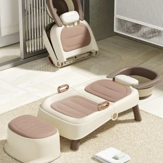 【INLIN 映領】洗頭神器 兒童洗頭躺椅(寶寶行動式洗頭床 成人家用可摺疊洗頭凳)