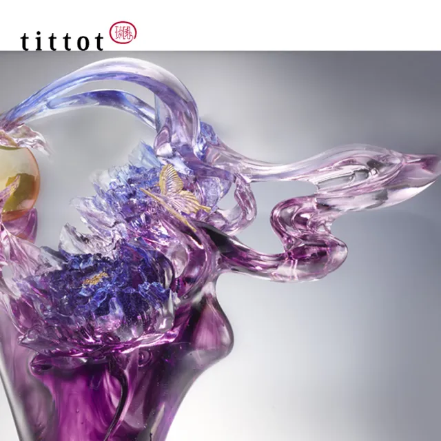 【tittot 琉園】雲舞霓裳_擺飾(送禮/琉璃/禮物/玻璃/水晶/藝術品/擺飾/禮贈/企業/)