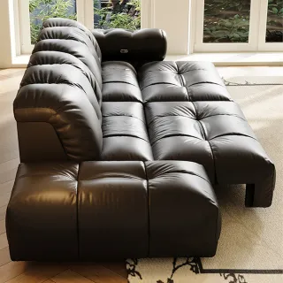 【完美主義】PUNPUN雙人電動沙發281公分(貓抓布 可調頭枕 2人沙發 皮沙發)