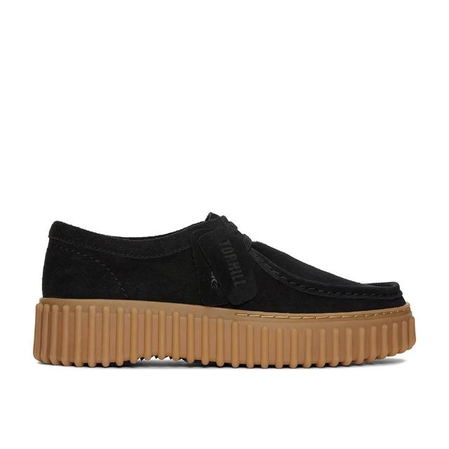 【Clarks】女鞋 Torhill Bee 羅紋厚底餅乾袋鼠鞋 餅乾鞋 鬆糕鞋(CLF72044C)