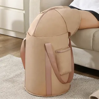 【媽媽咪呀】免插電高桶身全包覆薰蒸泡腳桶/折疊保溫泡腳袋