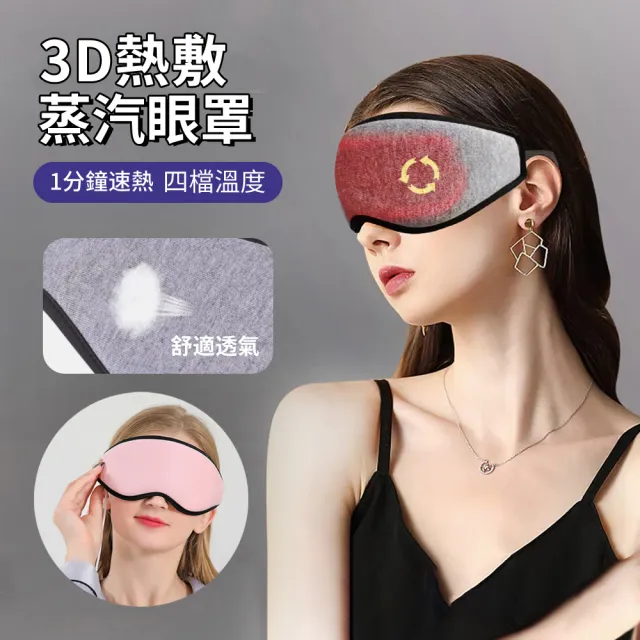 【ANTIAN】3D護眼蒸汽熱敷眼罩 遮光助眠按摩眼罩 眼部SPA緩解黑眼圈蒸汽眼罩