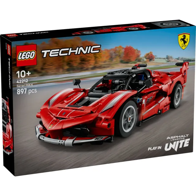 【LEGO 樂高】科技系列 42212 Ferrari FXX K(法拉利跑車 賽車模型 居家擺設 積木)